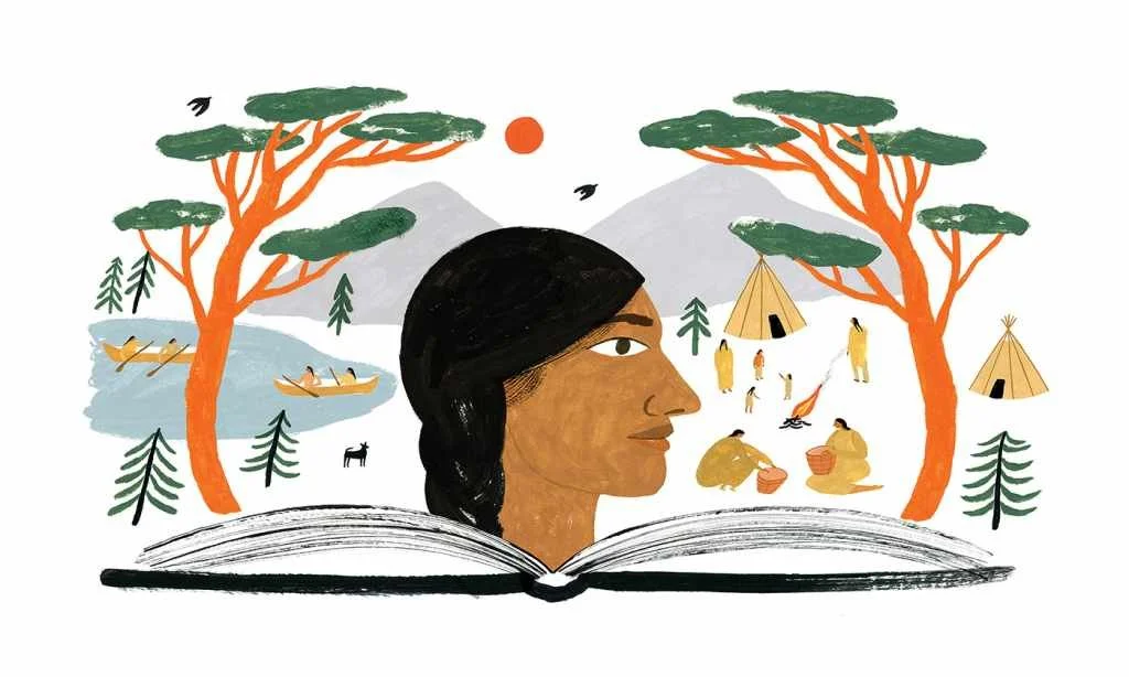 Frances Murphy illustration of indigenous society